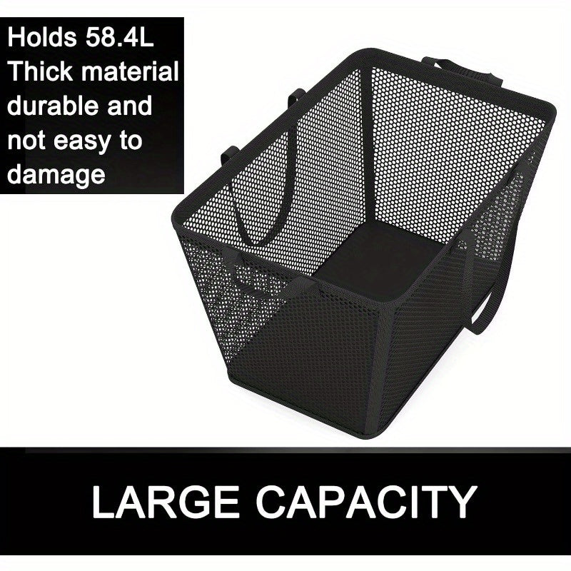 .4L Large Laundry Basket Collapsible Laundry Hamper with PEVA Waterproof Material Clothes Bag Storage Basket Bin for Laundry, Bedroom and Domitory