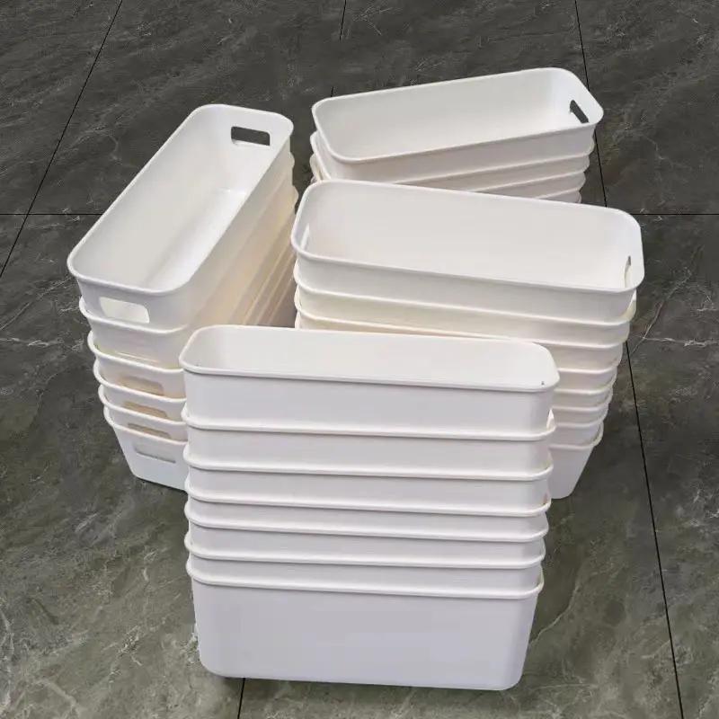 15pcs Stackable Plastic Storage Box With Handles - Multi-functional Finishing Basket For Homes, Offices And Wardrobes - Durable Stationery, Cosmetics, Socks, Lingerie, Space-saving Drawer Tissue