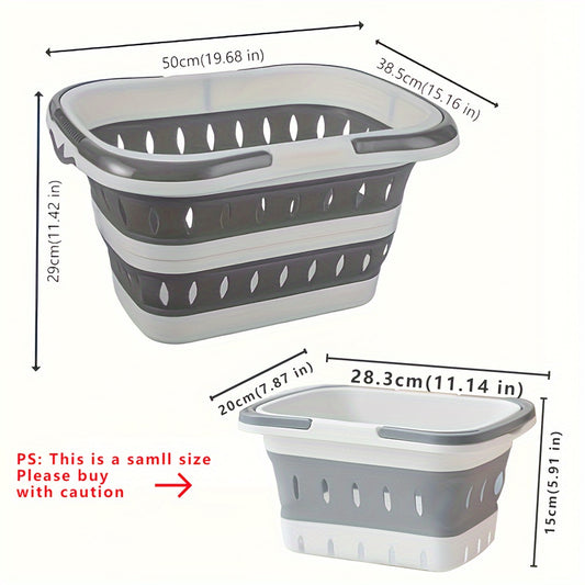 Folding Dirty Laundry Basket Household Clothes Storage Basket Bathroom Dirty Laundry Basket Plastic Laundry Blue, Laundry Baskets